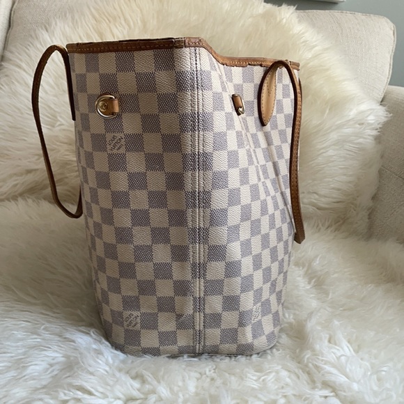 Louis Vuitton Damier Azur MM Neverfull - Picture 3 of 17